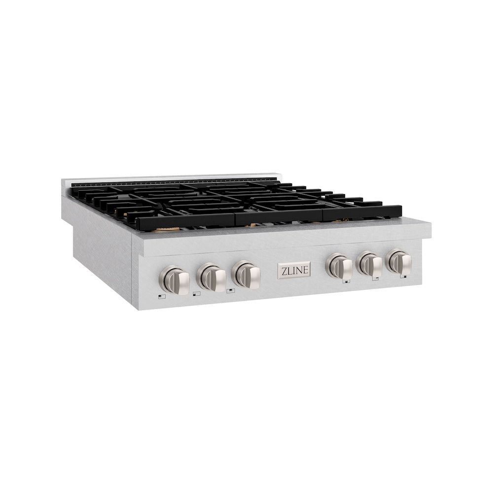 ZLINE Paramount 36-inch rangetop in satin stainless steel SRTS-BR-36