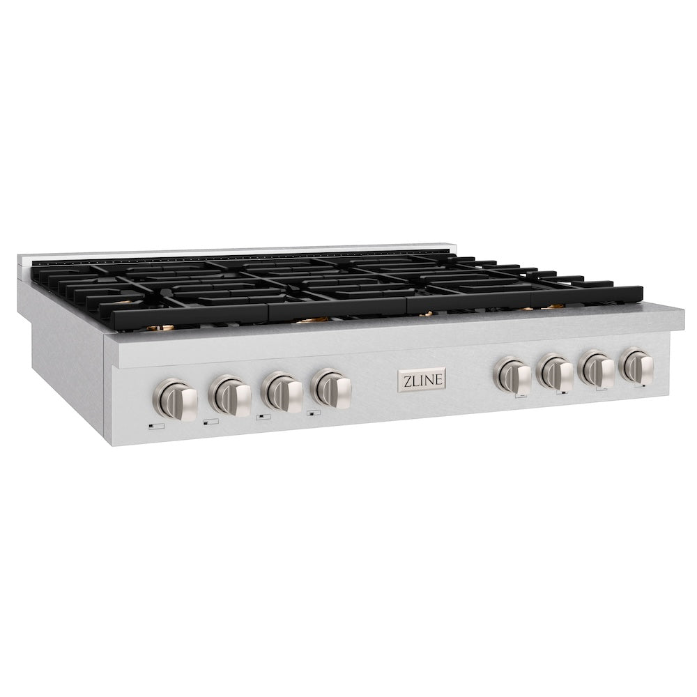 ZLINE Paramount 48-inch rangetop in satin stainless steel SRTS-BR-48