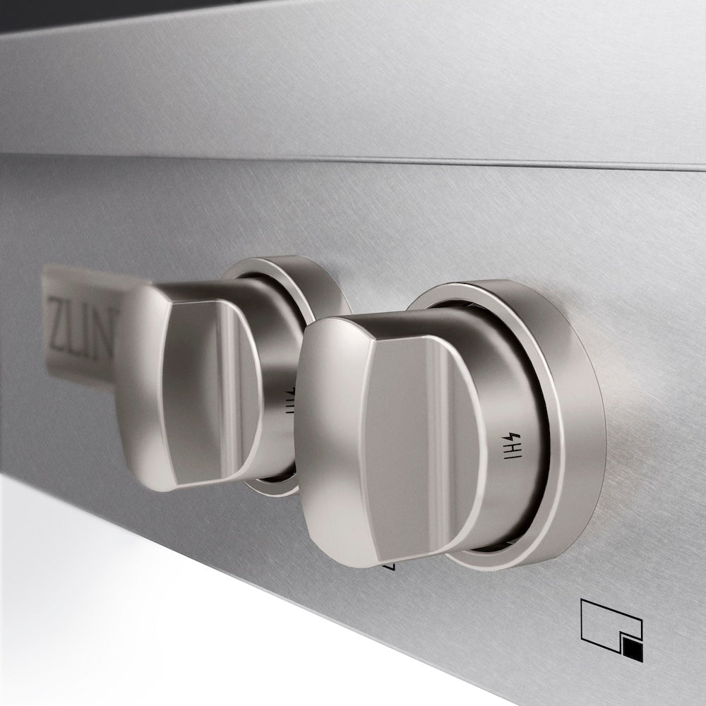 ZLINE Paramount 30-inch rangetop in satin stainless steel SRTS-30, from above
