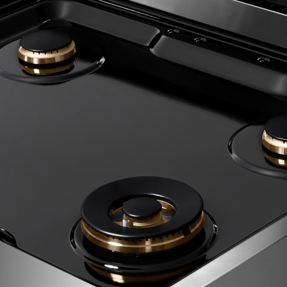 ZLINE Paramount 30-inch rangetop in stainless steel SRT-BR-30, from above