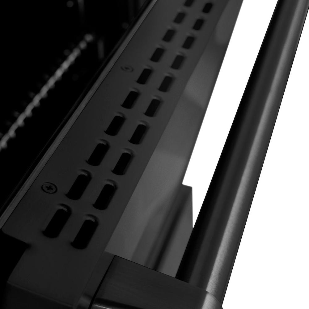 ZLINE Paramount 48-inch range in black stainless steel SGRB-48, detail