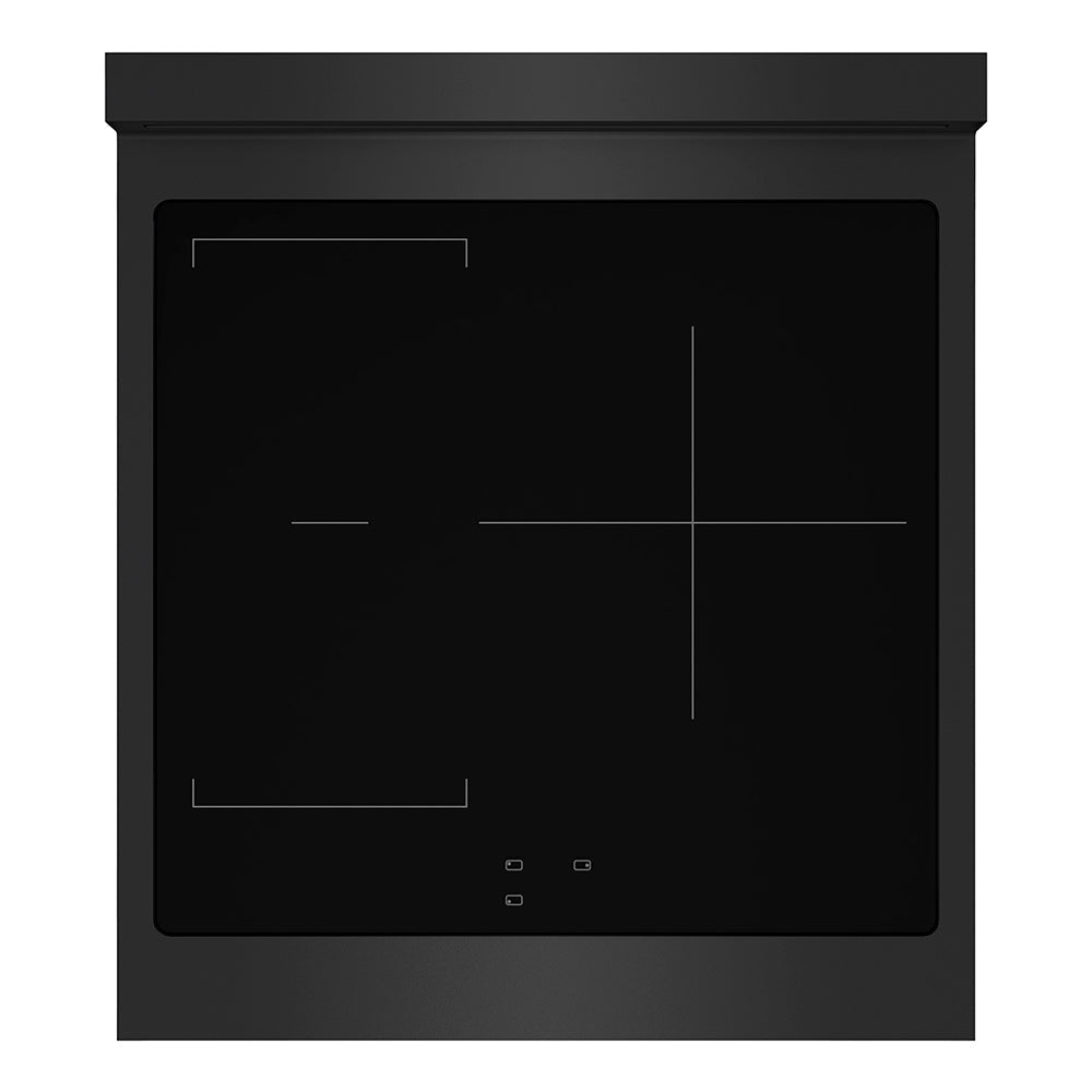 ZLINE Paramount 24-inch range in black stainless steel SINRB-24, from above