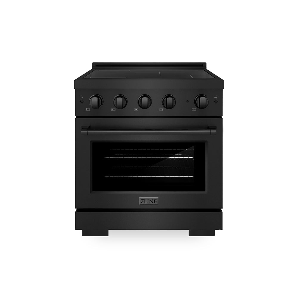 ZLINE Paramount 30-inch range in black stainless steel SINRB-30