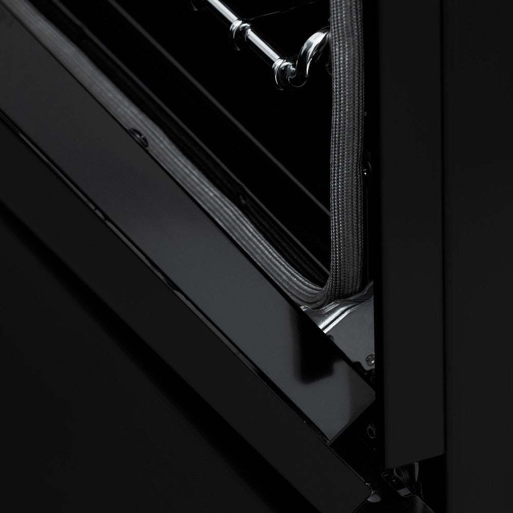 ZLINE Autograph Edition Legacy 60-inch range in black stainless steel and champagne bronze accents RABZ-60-CB, detail