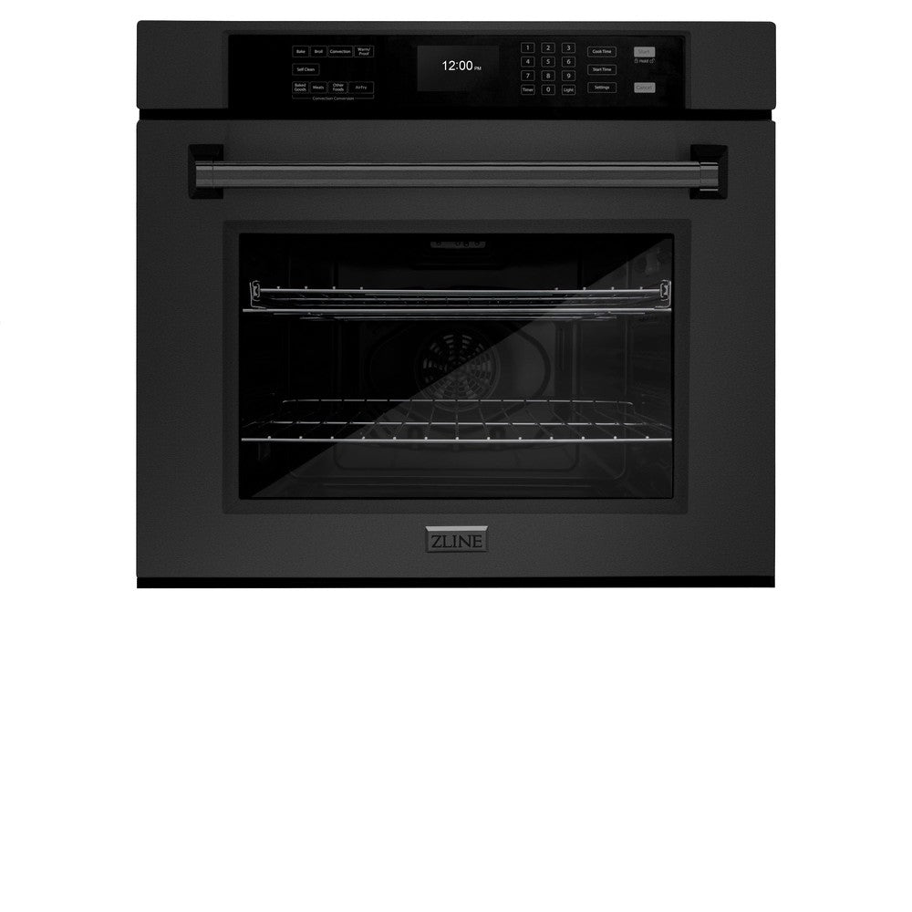 ZLINE Professional 30-inch wall oven in black stainless steel WASB-30, view 5