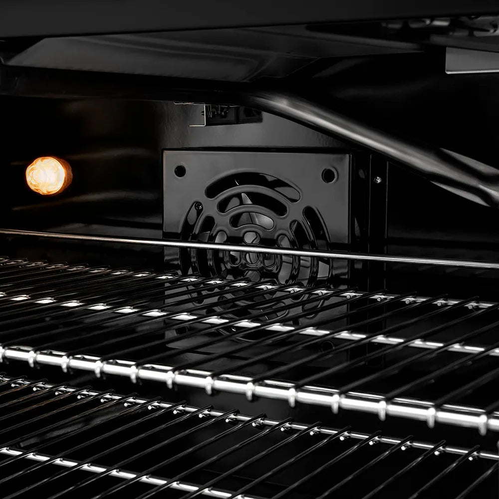 ZLINE Paramount 30-inch range in black satin stainless steel SGRBS-BR-30, detail
