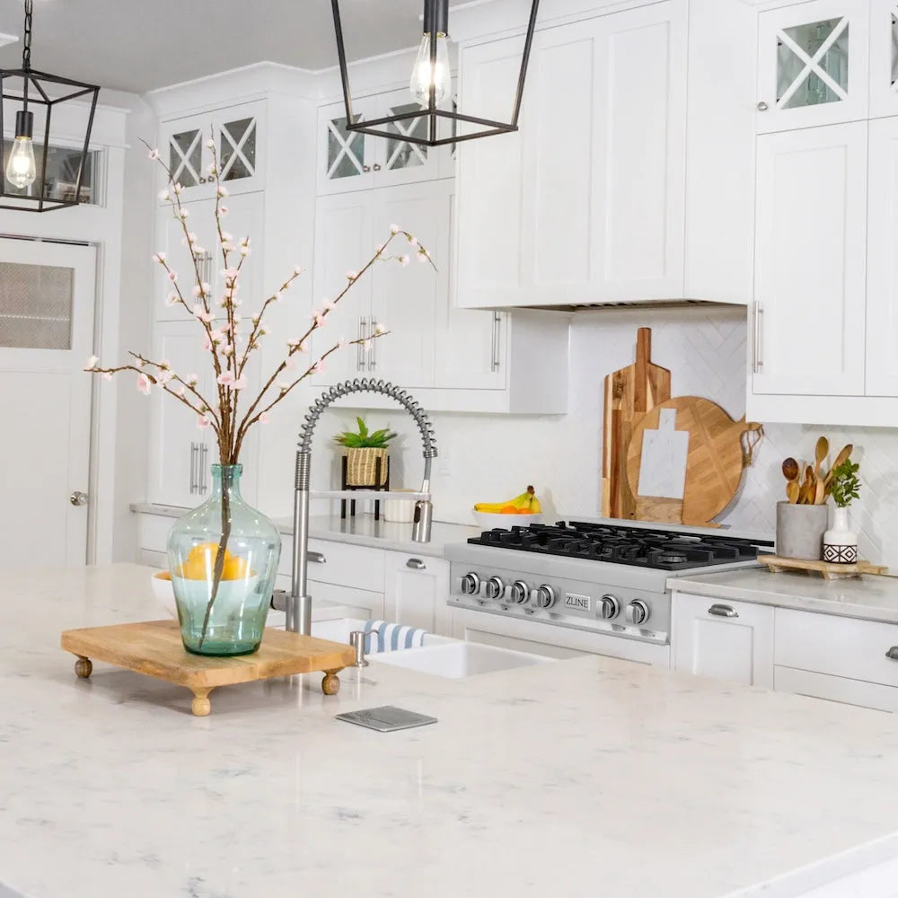 ZLINE Legacy 36-inch rangetop in stainless steel RT36, from above