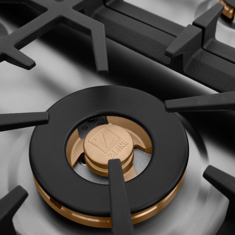 ZLINE 36-inch cooktop in stainless steel RC-BR-36, from above