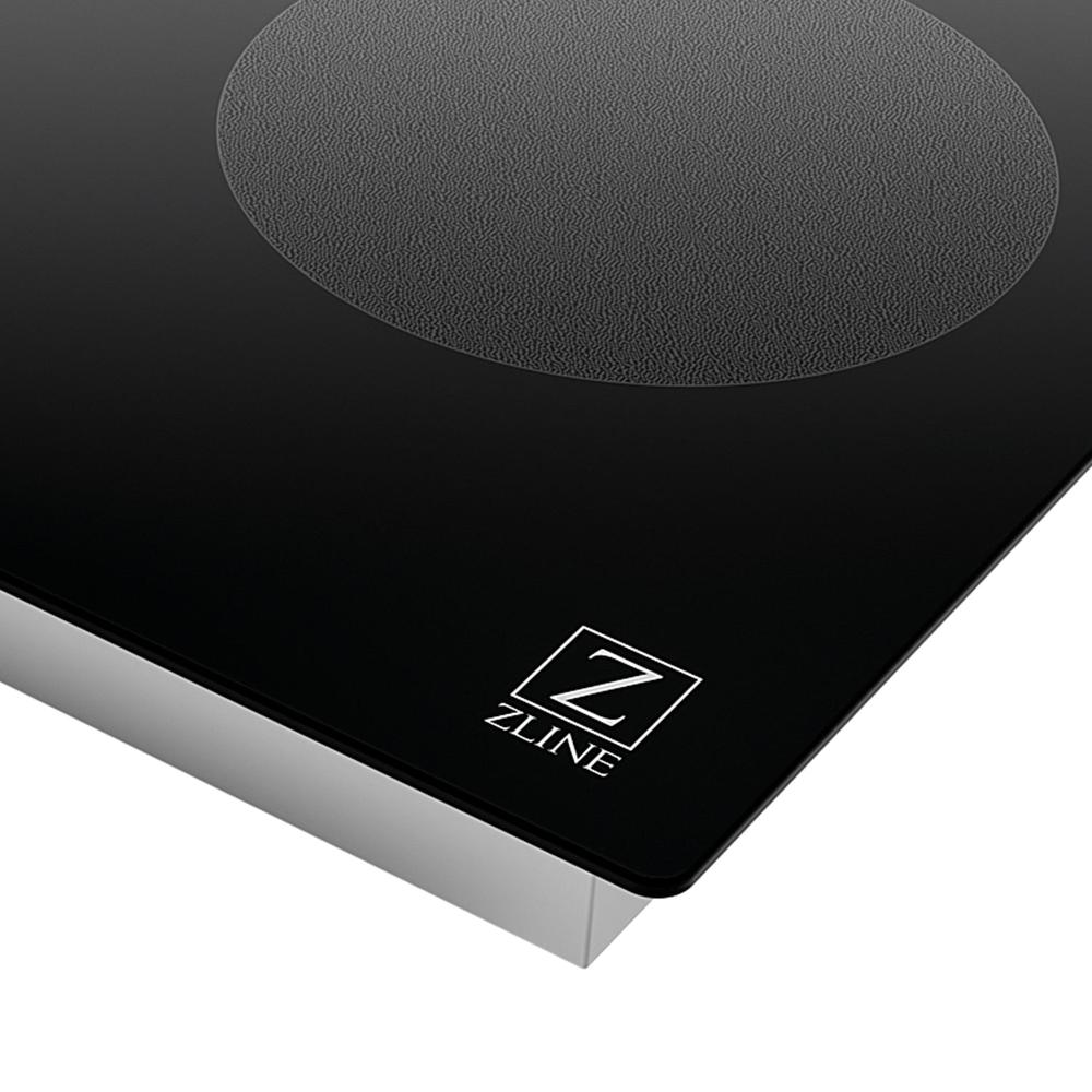 ZLINE 30-inch cooktop in stainless steel RCIND-30, from above