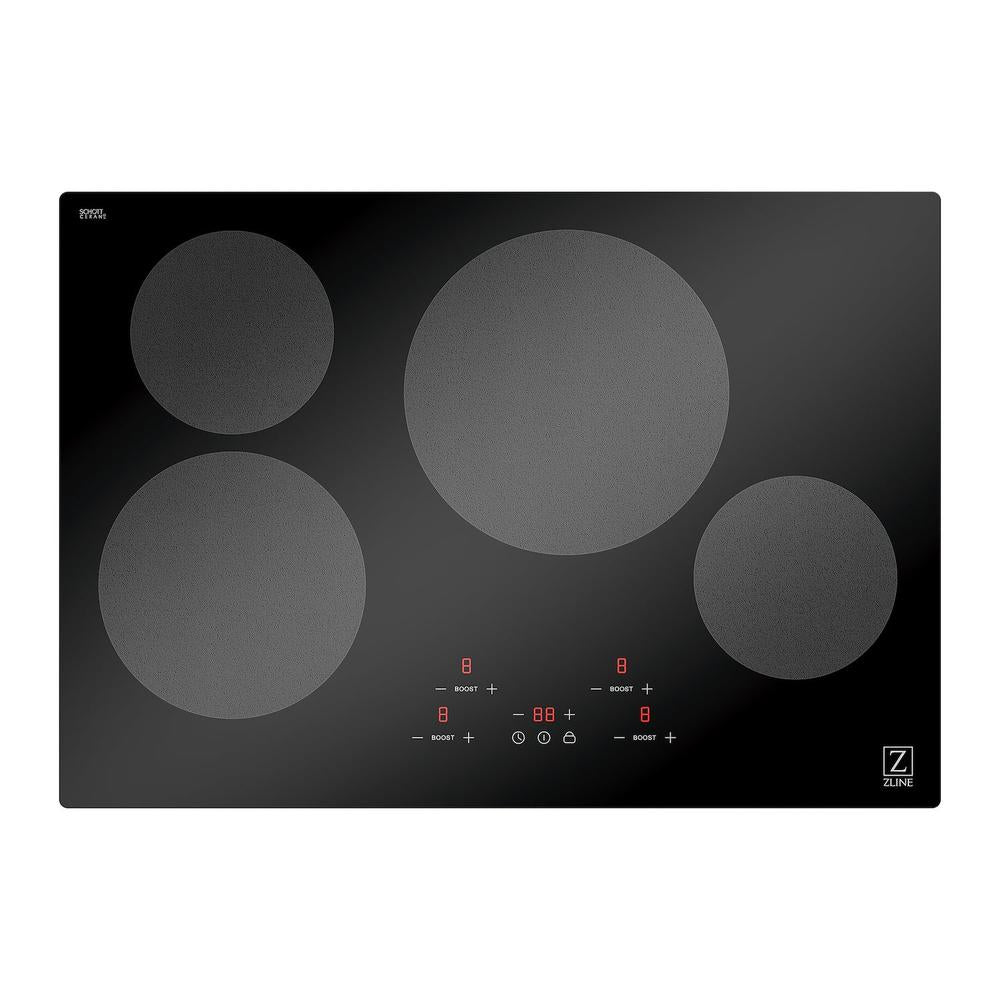 ZLINE 30-inch cooktop in stainless steel RCIND-30, from above