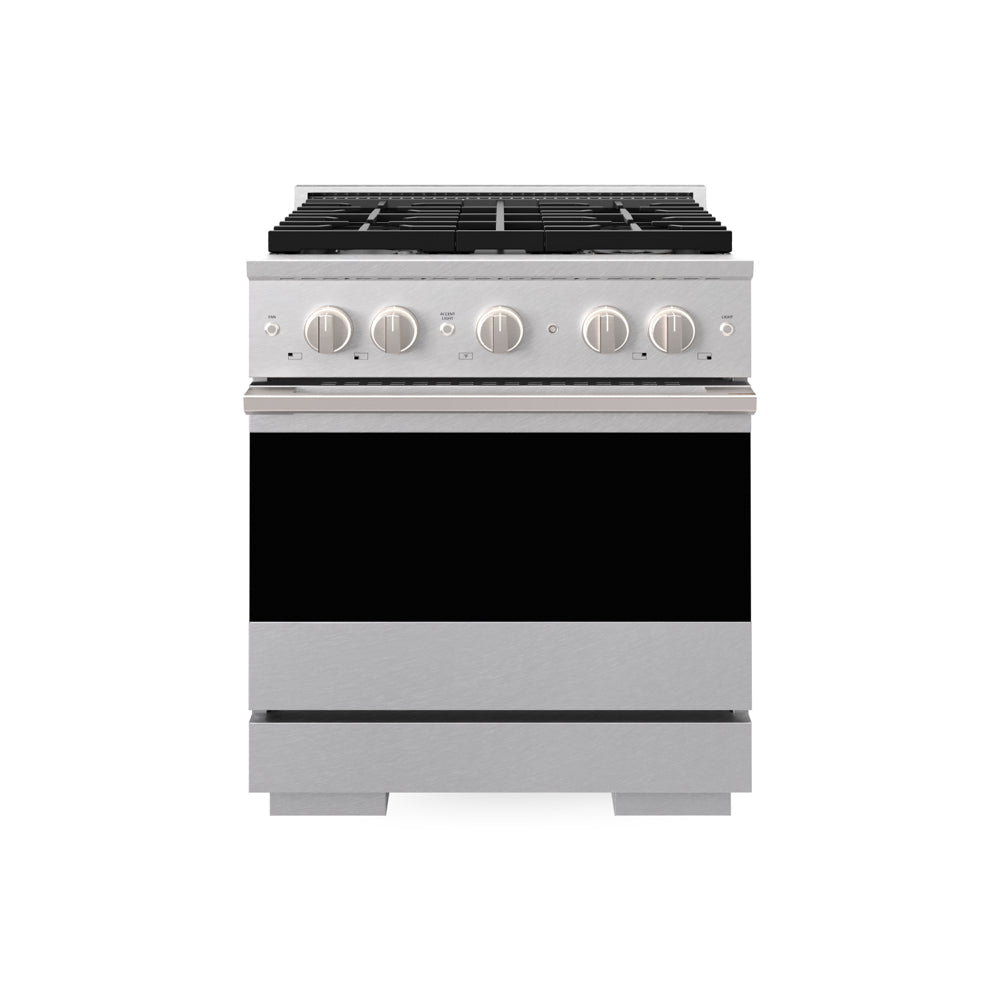 ZLINE Marino 30-inch range in satin stainless steel MDRS-30