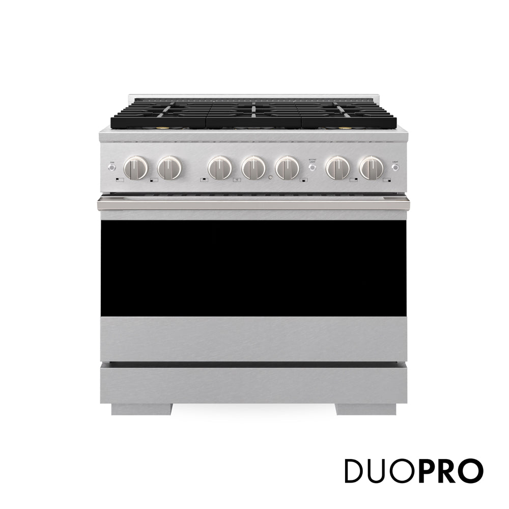 ZLINE Marino 36-inch range in satin stainless steel PMDRS-36