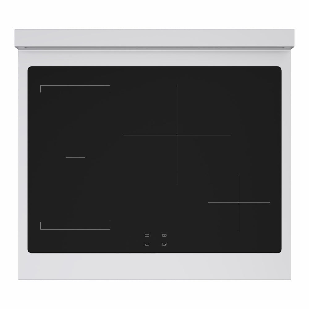 ZLINE Autograph Edition Marino 36-inch range in stainless steel with white matte door and champagne bronze accents MINRZ-WM-36-CB, from above