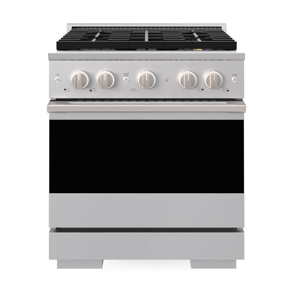 ZLINE Marino 30-inch range in stainless steel PMDR30, front view