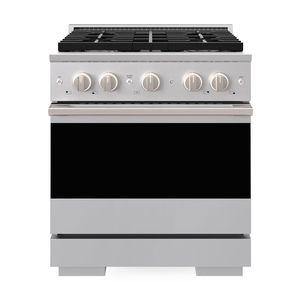 ZLINE Marino 30-inch range in stainless steel MGR30, front view
