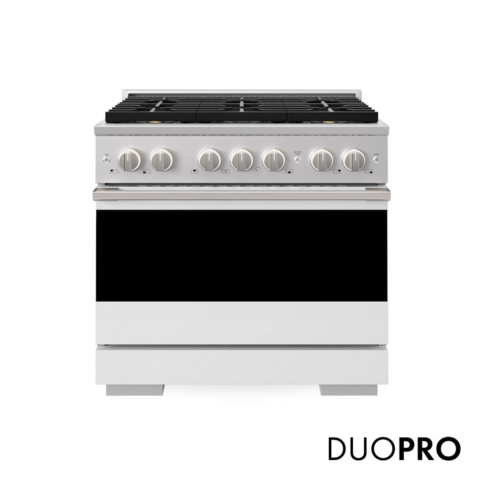 ZLINE Marino 36-inch range in white matte PMGR-WM-36