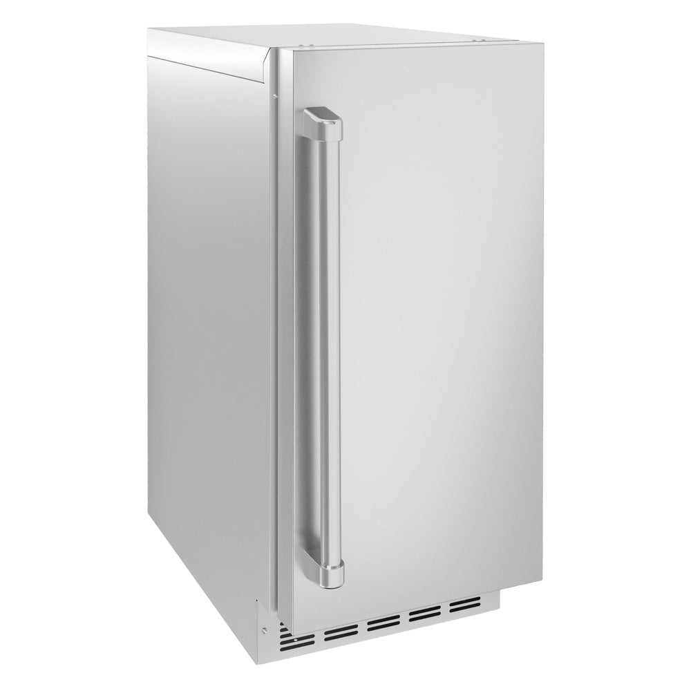 ZLINE Touchstone 15-inch ice maker in stainless steel INGD-ST-15, side view