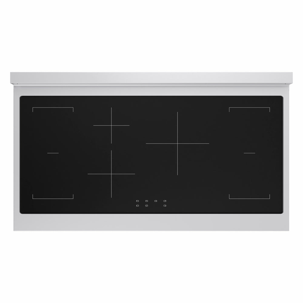 ZLINE Paramount 48-inch range in stainless steel with white matte door SINR-WM-48, from above