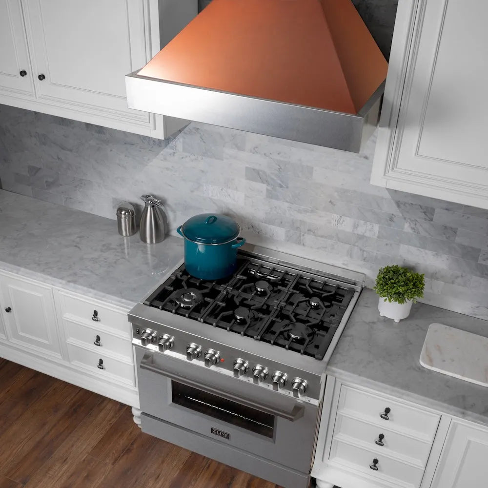 ZLINE 30-inch range hood in satin stainless steel 8654C-30, view 7