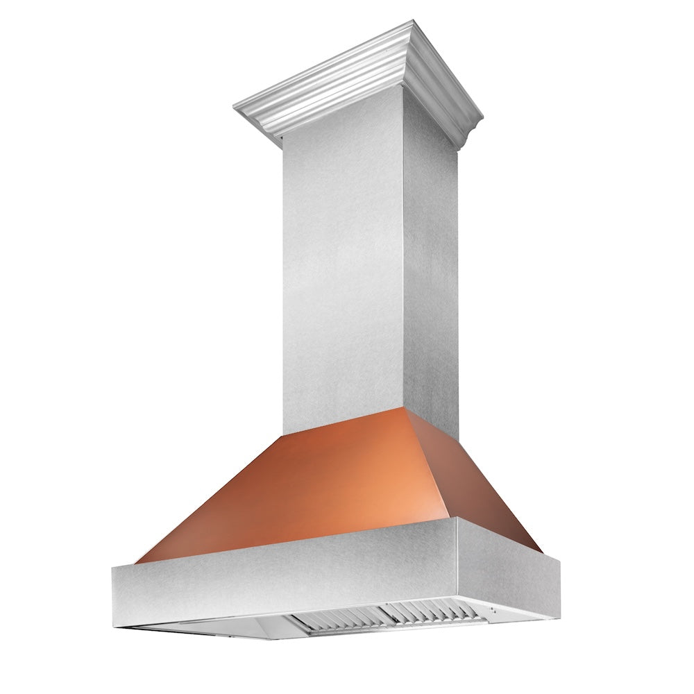 ZLINE 30-inch range hood in satin stainless steel 8654C-30