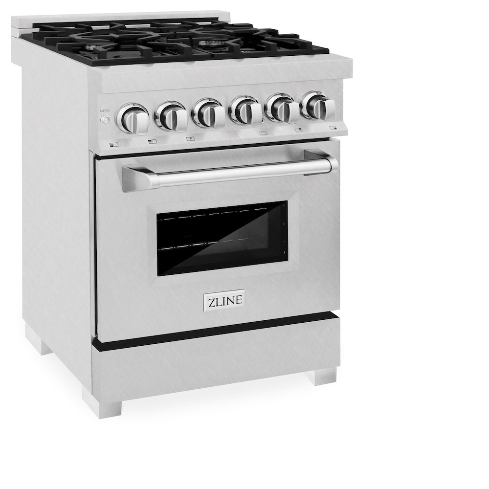 ZLINE Legacy 24-inch range in satin stainless steel RAS-SN-24, view 6