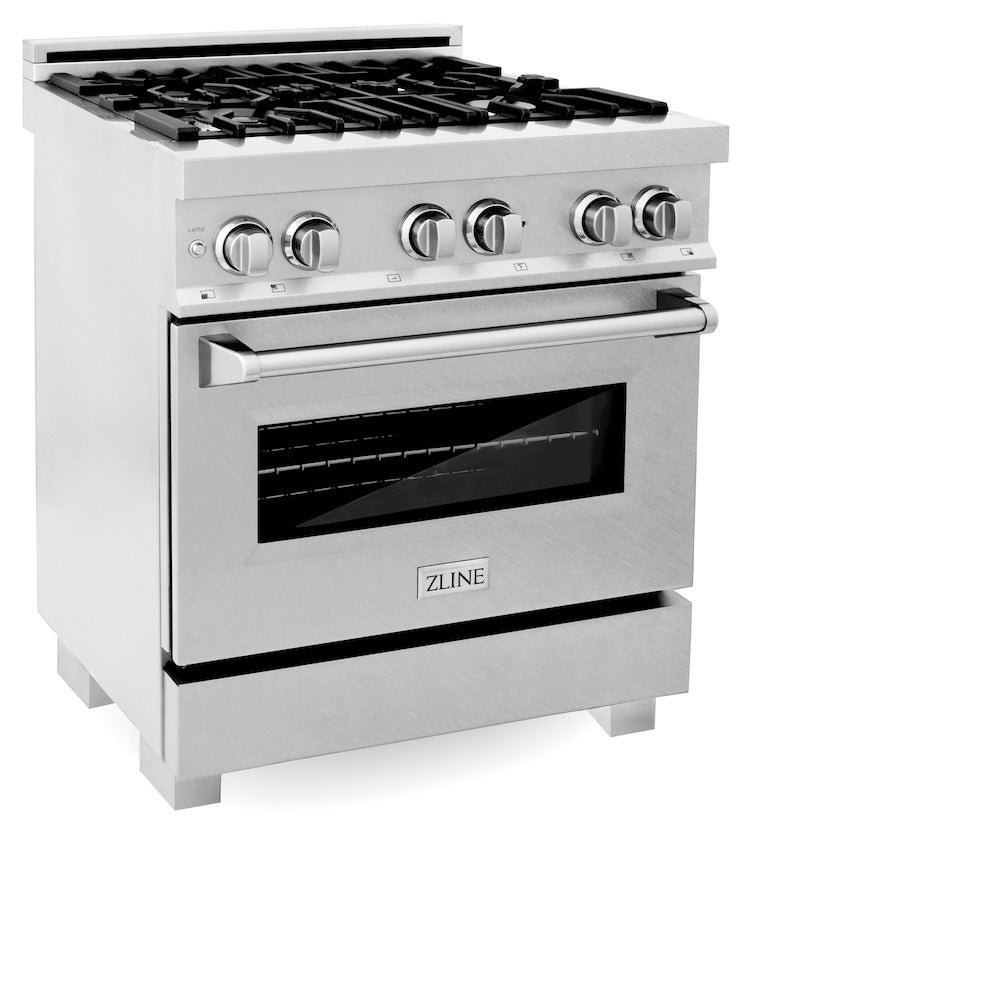 ZLINE Legacy 30-inch range in satin stainless steel RAS-SN-30, view 6