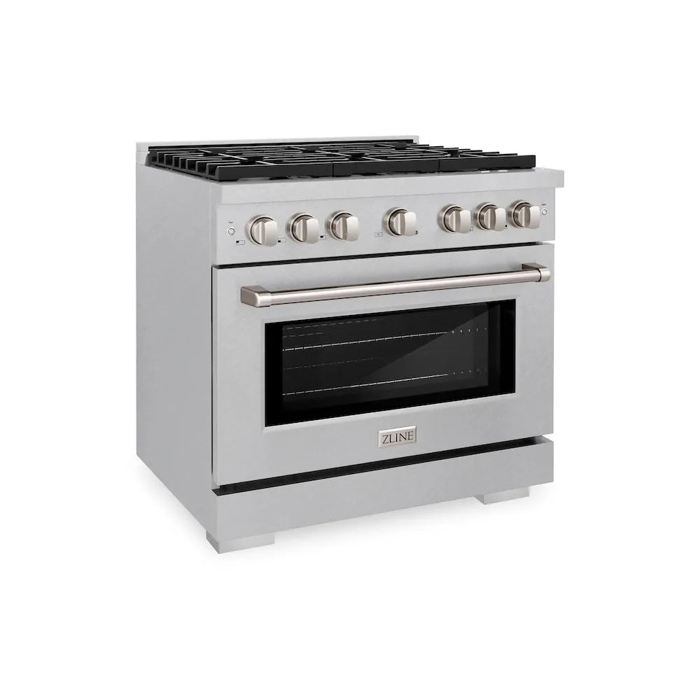 ZLINE Paramount 36-inch range in satin stainless steel SDRS-BR-36