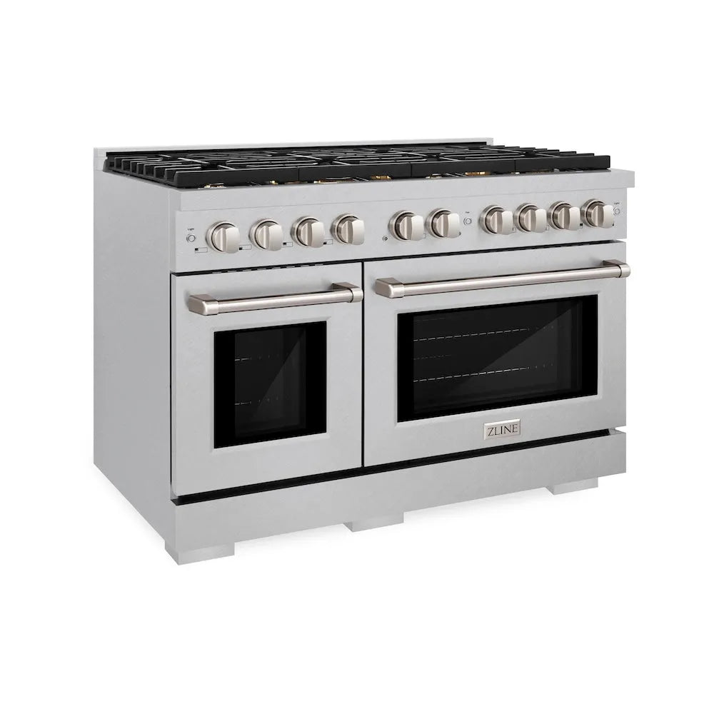ZLINE Paramount 48-inch range in satin stainless steel SDRS-BR-48