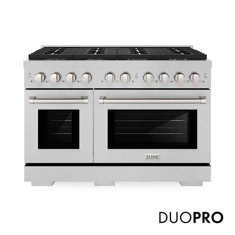 ZLINE Paramount 48-inch range in satin stainless steel PSDRS-48