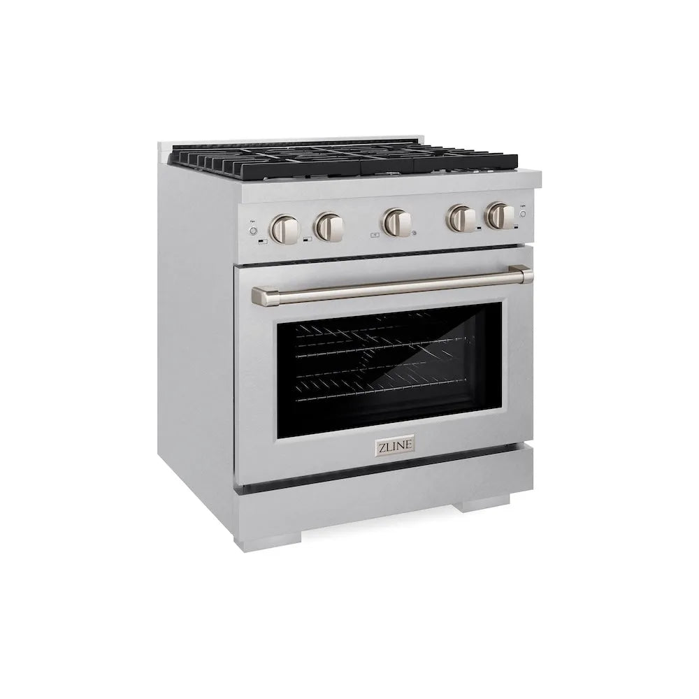 ZLINE Paramount 30-inch range in satin stainless steel SGRS-30