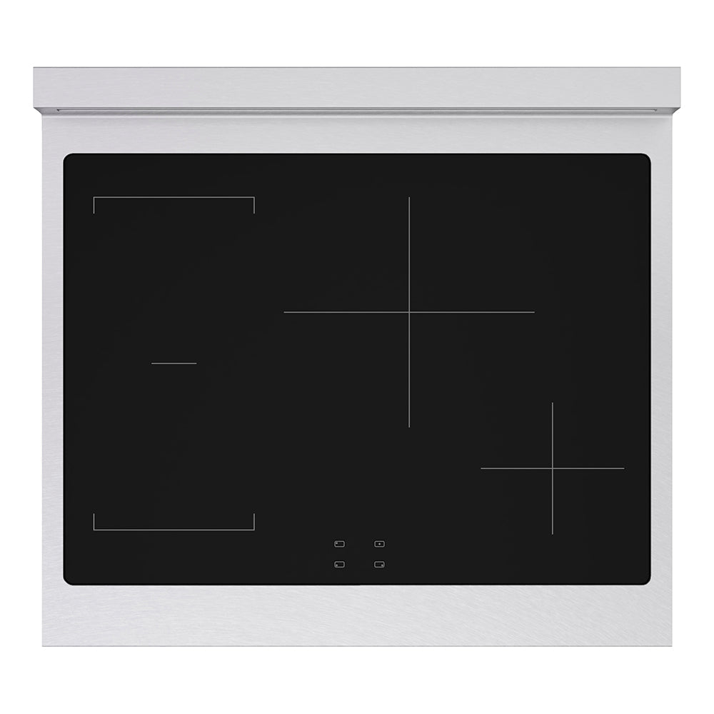 ZLINE Paramount 30-inch range in satin stainless steel with black matte door SINRS-BLM-30, from above