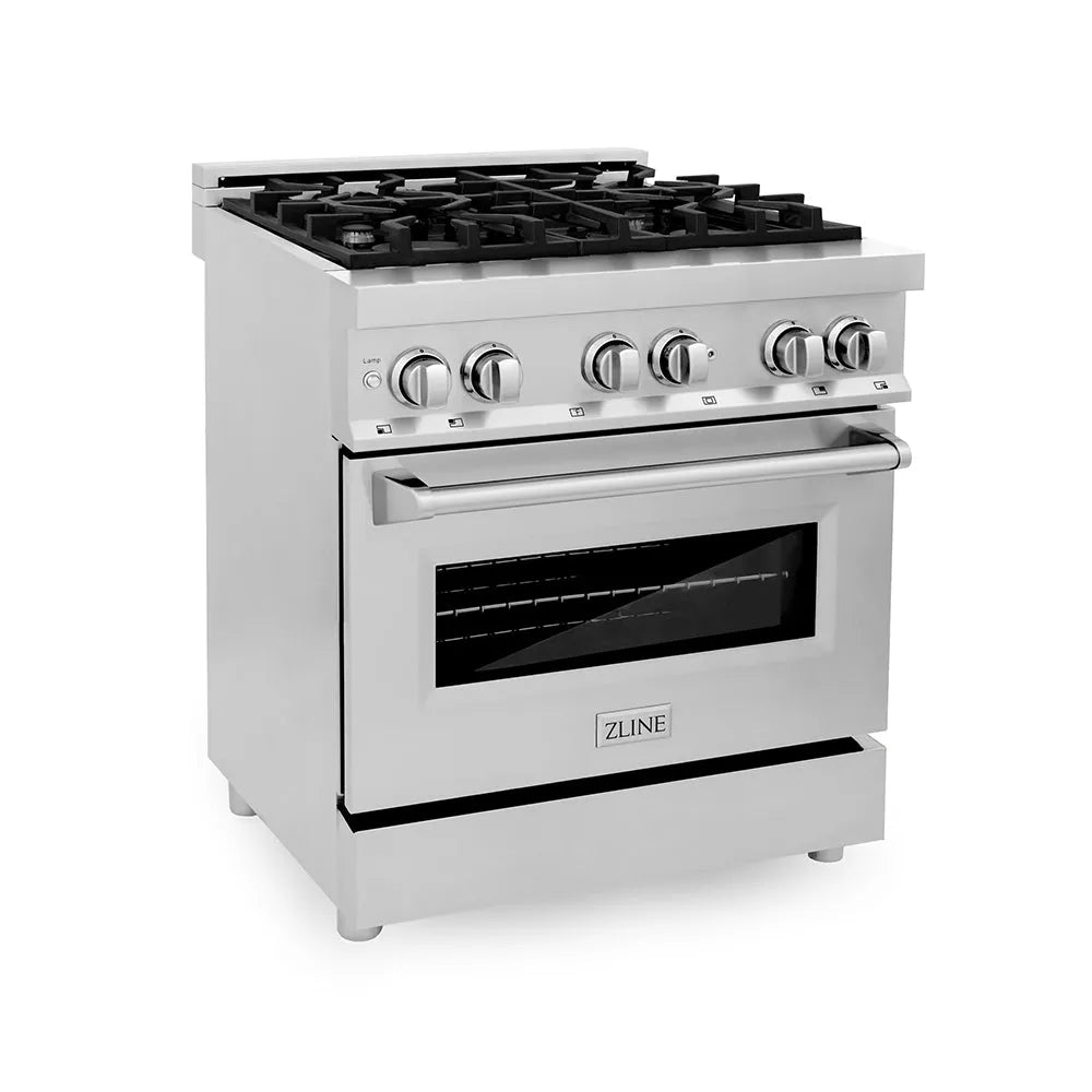 ZLINE Legacy 30-inch dual fuel range in stainless steel RA30