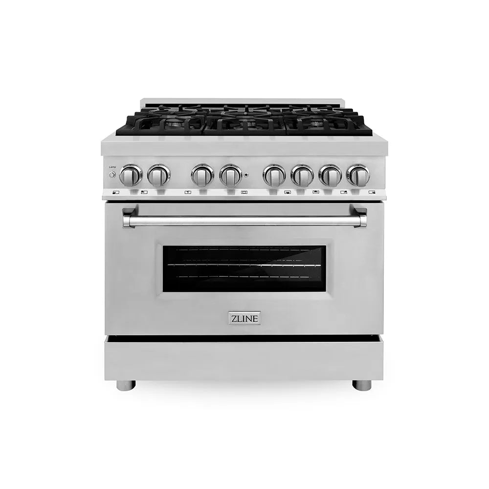 ZLINE Legacy 36-inch dual fuel range in stainless steel RA36