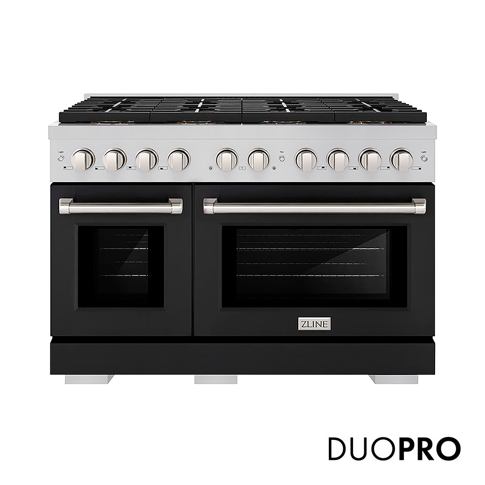 ZLINE Paramount 48-inch range in black matte PSDR-BLM-48