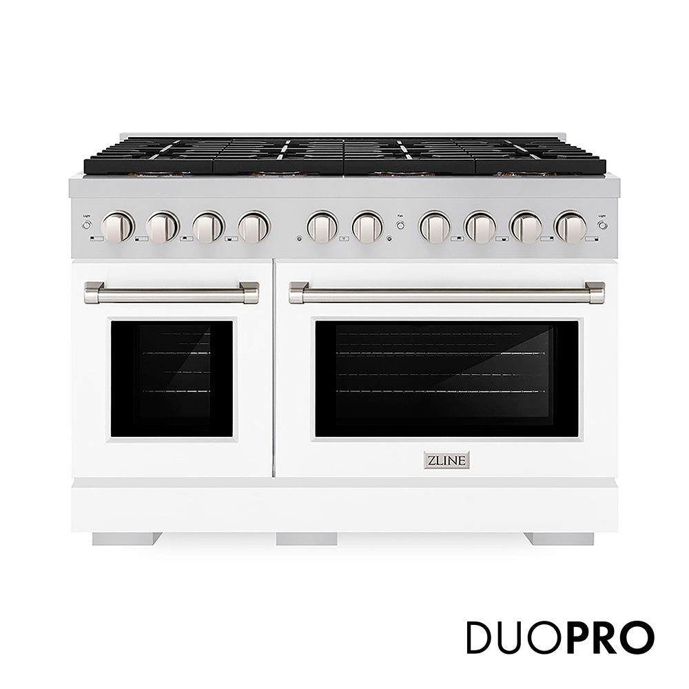 ZLINE Paramount 48-inch range in white matte PSDR-WM-48