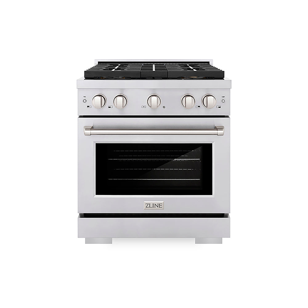 ZLINE Paramount 30-inch range in stainless steel PSDR30, front view