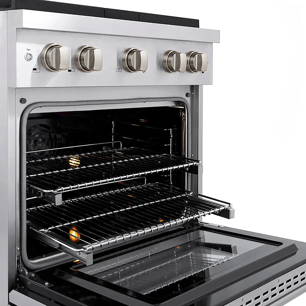 ZLINE Paramount 30-inch range in stainless steel PSDR30, from above