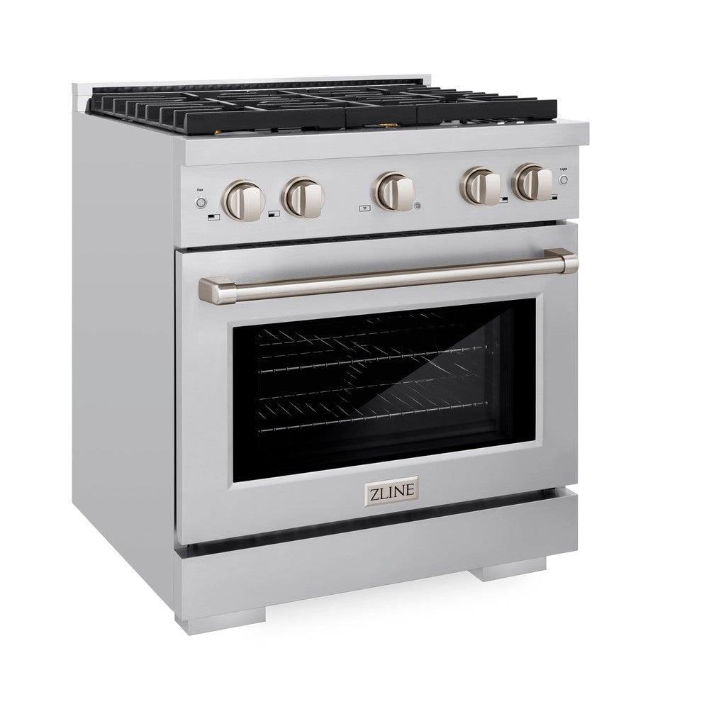 ZLINE Paramount 30-inch range in stainless steel SDR-BR-30, view 4