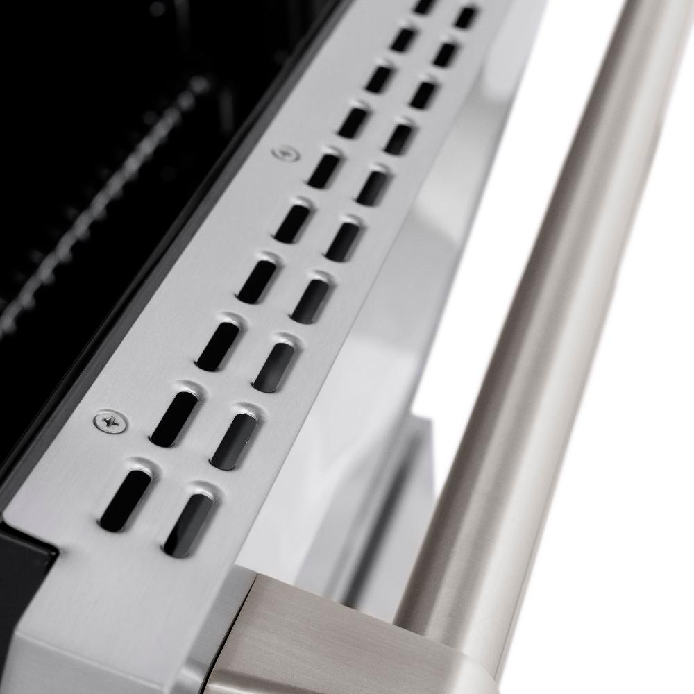 ZLINE Paramount 48-inch range in stainless steel SDR-BR-48, detail