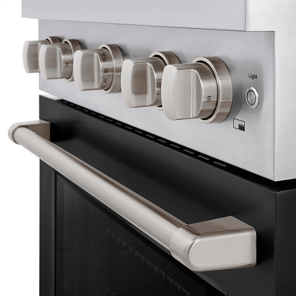 ZLINE Paramount 30-inch range in black matte PSGR-BLM-30, from above