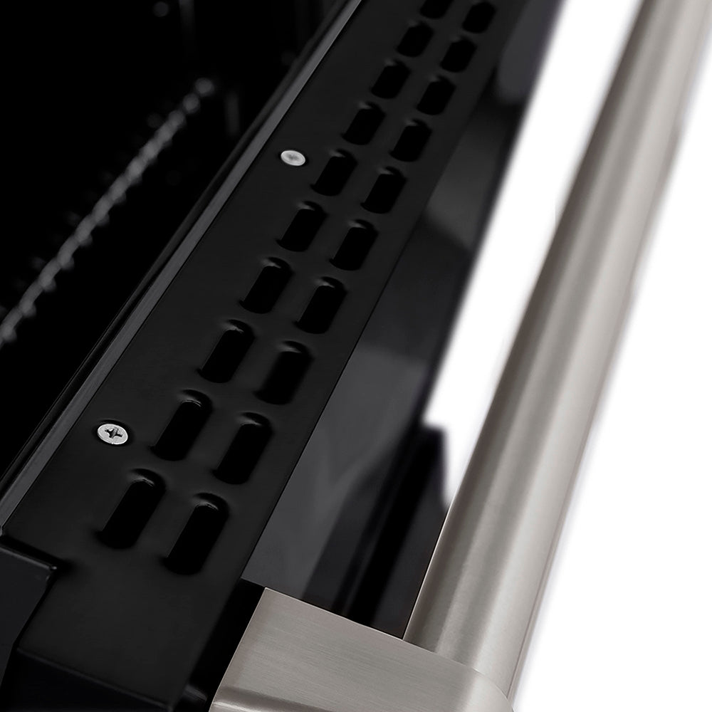 ZLINE Paramount 48-inch range in black matte PSGR-BLM-48, from above