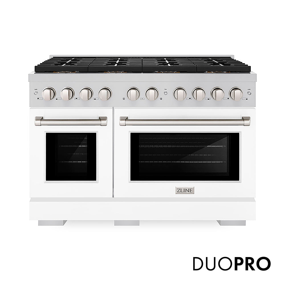 ZLINE Paramount 48-inch range in white matte PSGR-WM-48