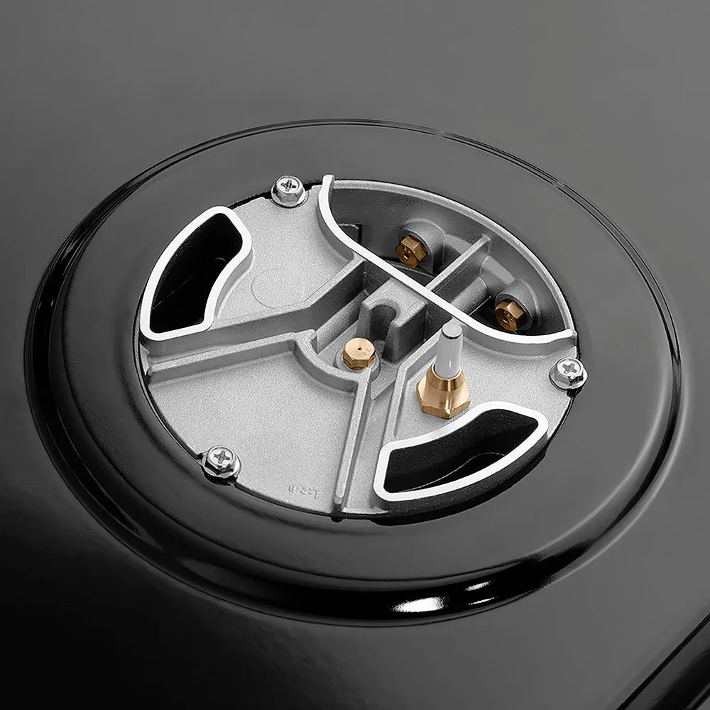ZLINE Autograph Edition Paramount 36-inch range in stainless steel and champagne bronze accents PSGRZ-36-CB, from above