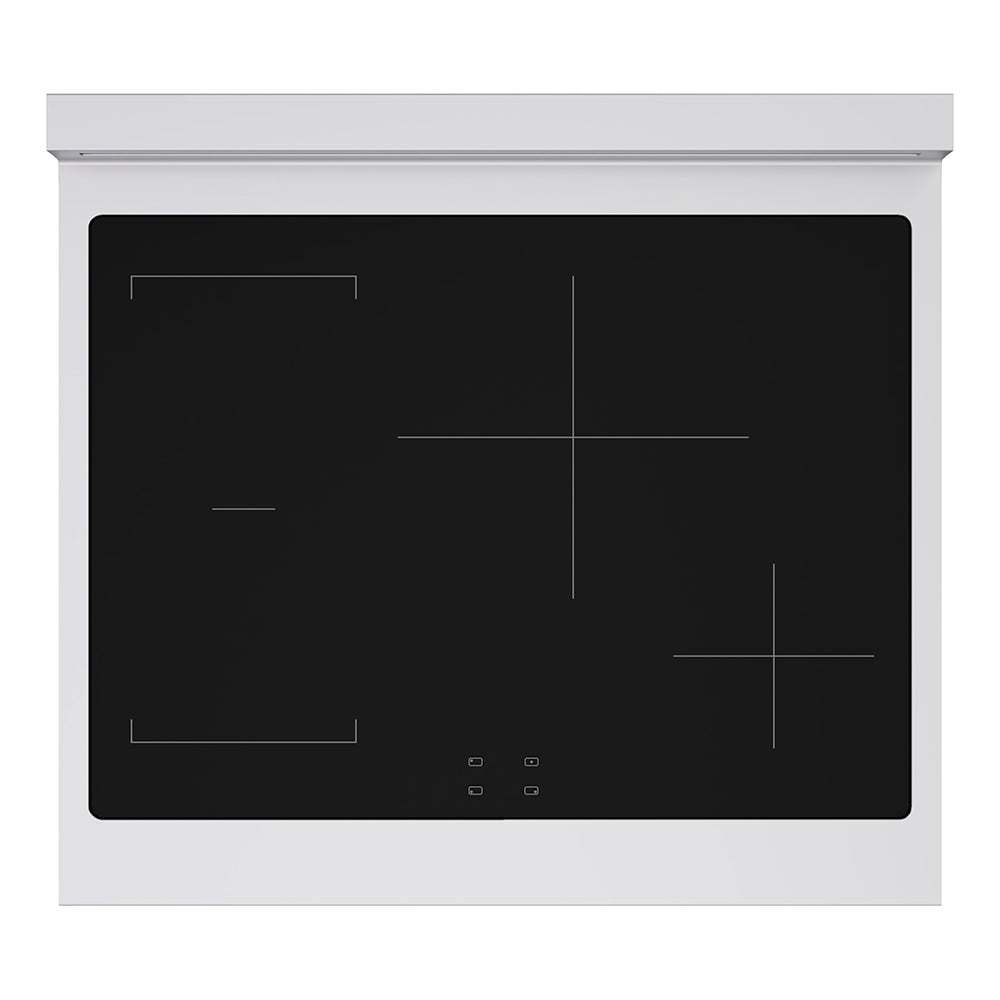 ZLINE Paramount 30-inch range in stainless steel with black matte door SINR-BLM-30, from above