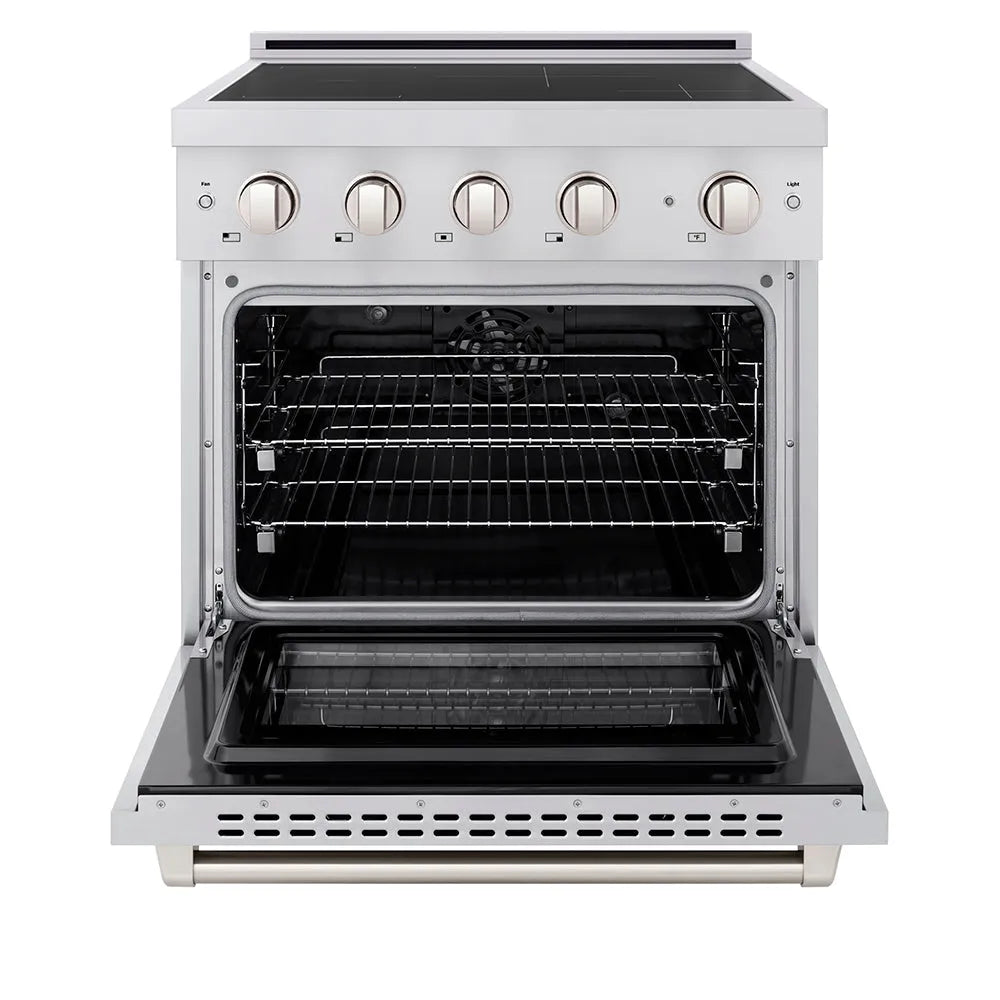 ZLINE Paramount 30-inch range in stainless steel SINR30, front view