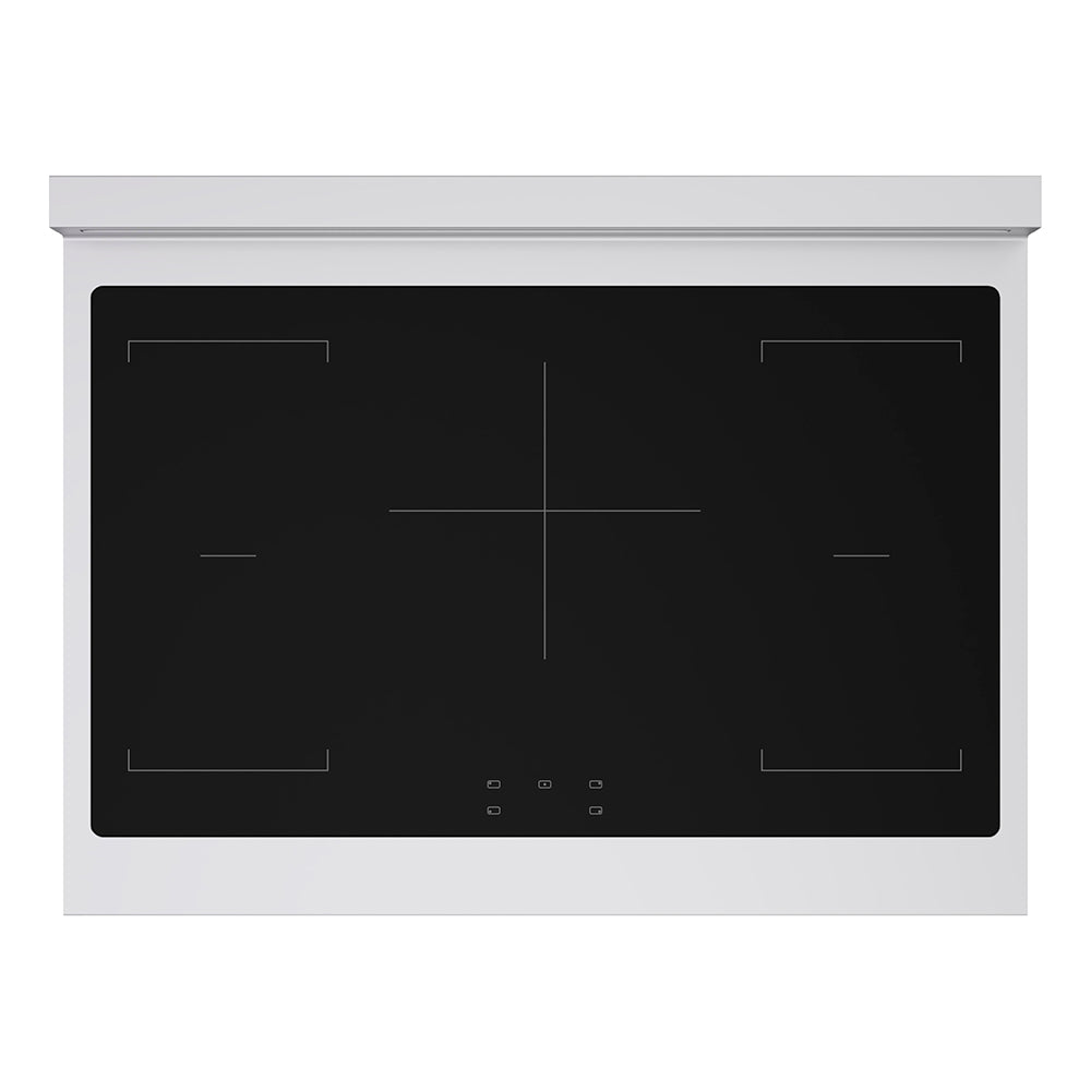 ZLINE Autograph Edition Paramount 36-inch range in stainless steel and matte black accents SINRZ-36-MB, from above