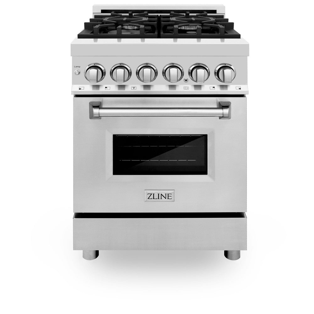 ZLINE Legacy 24-inch range in stainless steel RA24, front view