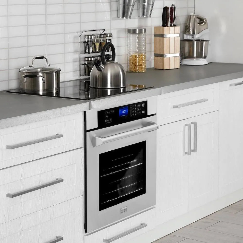 ZLINE 30-inch kitchen package 2KP-MW24-AWS30 installed in a kitchen