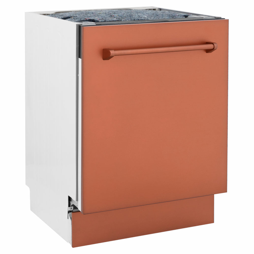ZLINE Tallac 24-inch dishwasher in copper DWV-C-24, side view