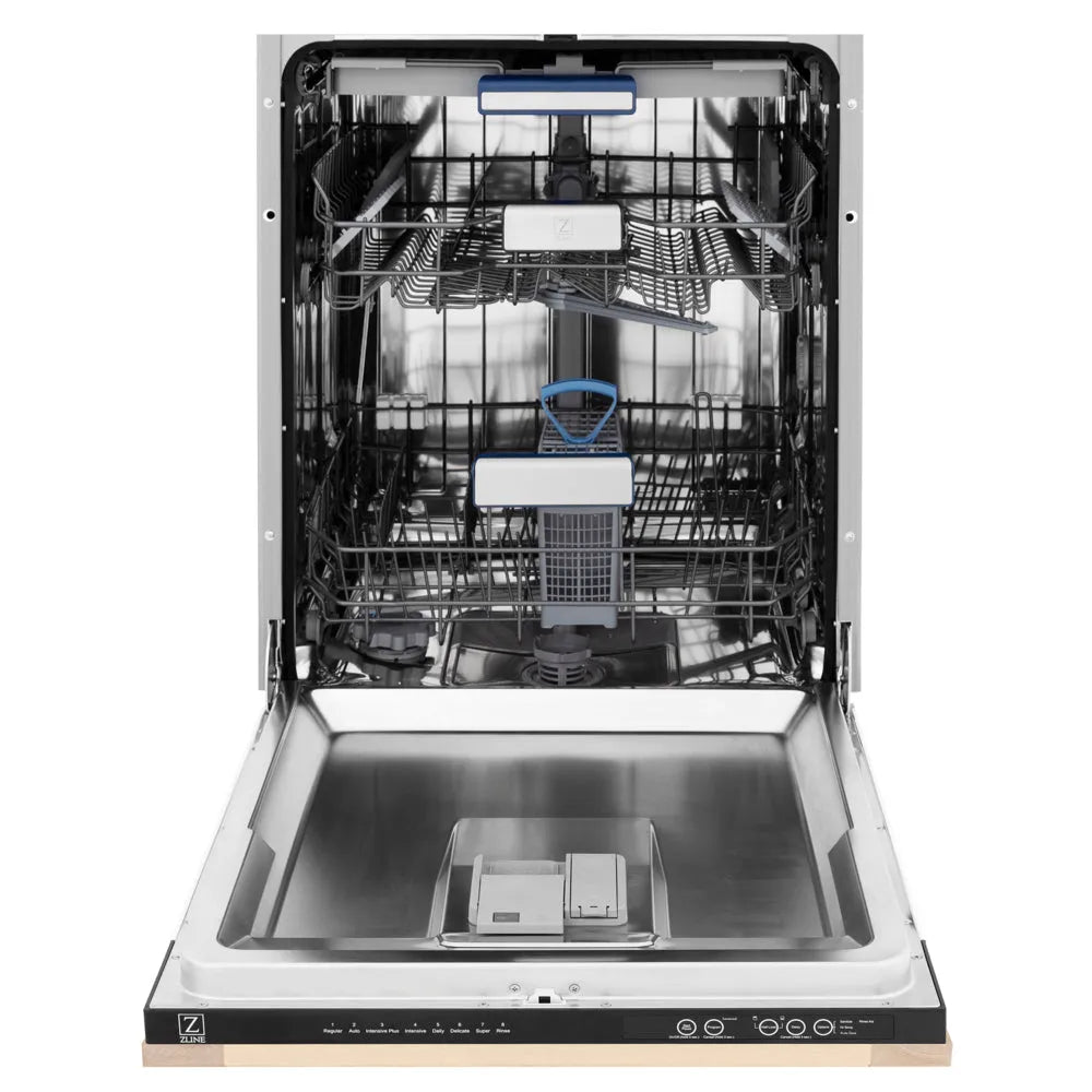 ZLINE Tallac 24-inch dishwasher in unfinished wood DWV-UF-24, front view